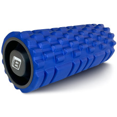 Массажный ролик EasyFit Grid Roller v.1.1 с заглушками, Длина 33 см, Диаметр 14 см, 3D массажная поверхность, Пена EVA, для фитнеса, йоги и восстановления мышц, Синий Массажный ролик EasyFit Grid Roller v.1.1 с заглушками, Длина 33 см, Диаметр 14 см, 3D массажная поверхность, Пена EVA, для фитнеса, йоги и восстановления мышц, Синий