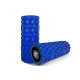 Масажний ролик EasyFit Grid Roller v.1.1 з заглушками, Довжина 33 см, Діаметр 14 см, 3D масажна поверхня, піна EVA, для фітнесу, йоги та відновлення м'язів, Синій