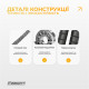 Скакалка с утяжелителем EasyFit, длина 2,75 м, чёрный