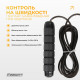 Скакалка с утяжелителем EasyFit, длина 2,75 м, чёрный
