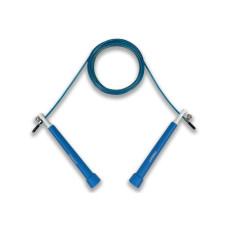 Швидкісна скакалка EasyFit Speed Cable Rope, Довжина до 3 м, Сталь, Пластик, Синій