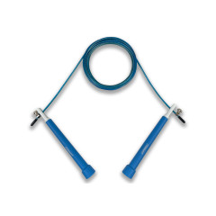 Швидкісна скакалка EasyFit Speed Cable Rope, Довжина до 3 м, Сталь, Пластик, Синій
