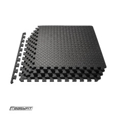 Татамі мат EasyFit SwallowTail (пазл ластівчин хвіст з бортиком), Розмір 120x120 см, Товщина 10 мм, EVA-піна, Чорний Татамі мат EasyFit SwallowTail (пазл ластівчин хвіст з бортиком), Розмір 120x120 см, Товщина 10 мм, EVA-піна, Чорний