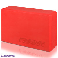 Блок для йоги EasyFit EVA, 23х15,5х7,5 см, червоний