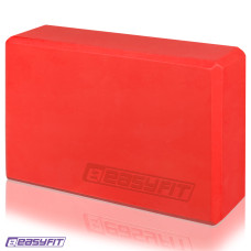 Блок для йоги EasyFit EVA, 23х15,5х7,5 см, червоний
