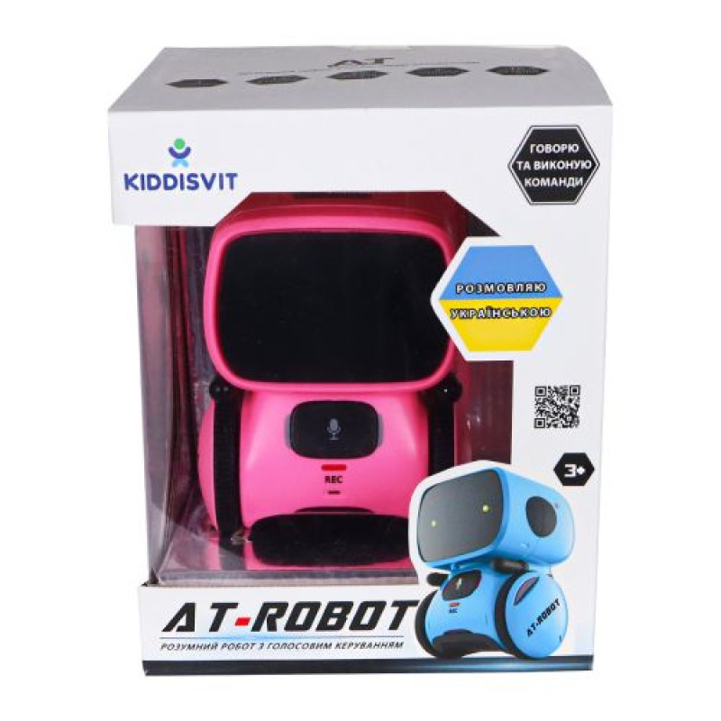 Інтеракт. робот з голосовим керуванням - AT-Rоbot (рожев., укр.)