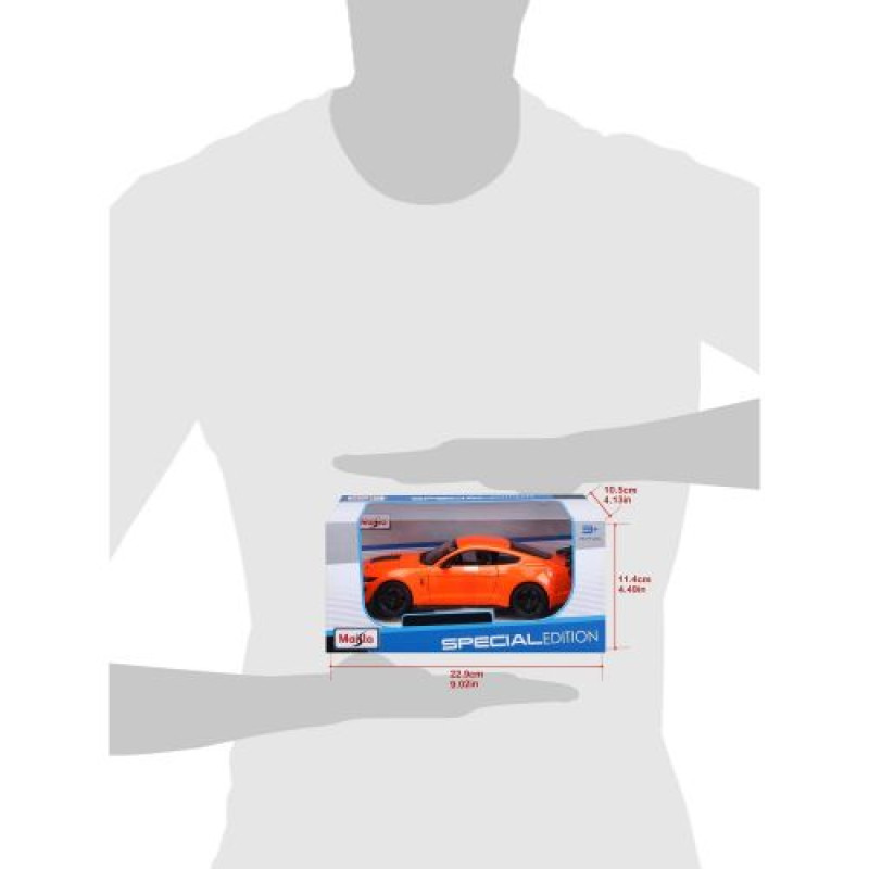 Автомодель в масштабе 1:24 - 2020 Ford Mustang Shelby GT500 оранжевый