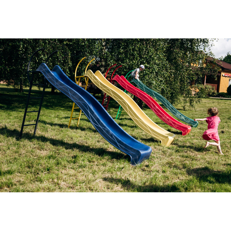 Детская горка 3м с металлической лестницей высота 1,5 м (разные цвета)