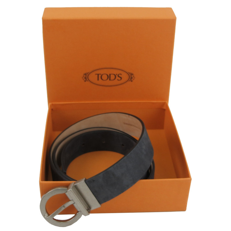 Жіночий ремінь із нубуку Tod's, Італія, графітовий