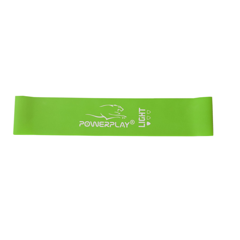 Резинка для фітнесу PowerPlay 4114 Mini Power Band 0.8мм. Light Зелена (5-8кг)