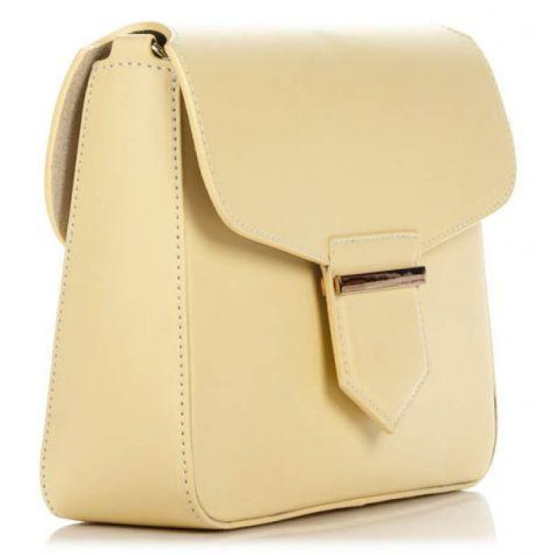 Шкіряний клатч Genuine Leather жовтий