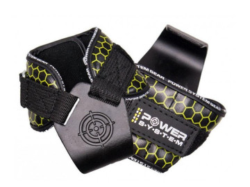 Гаки для тяги на зап'ястя Power System PS-3360 Hooks V2 Black/Yellow XL