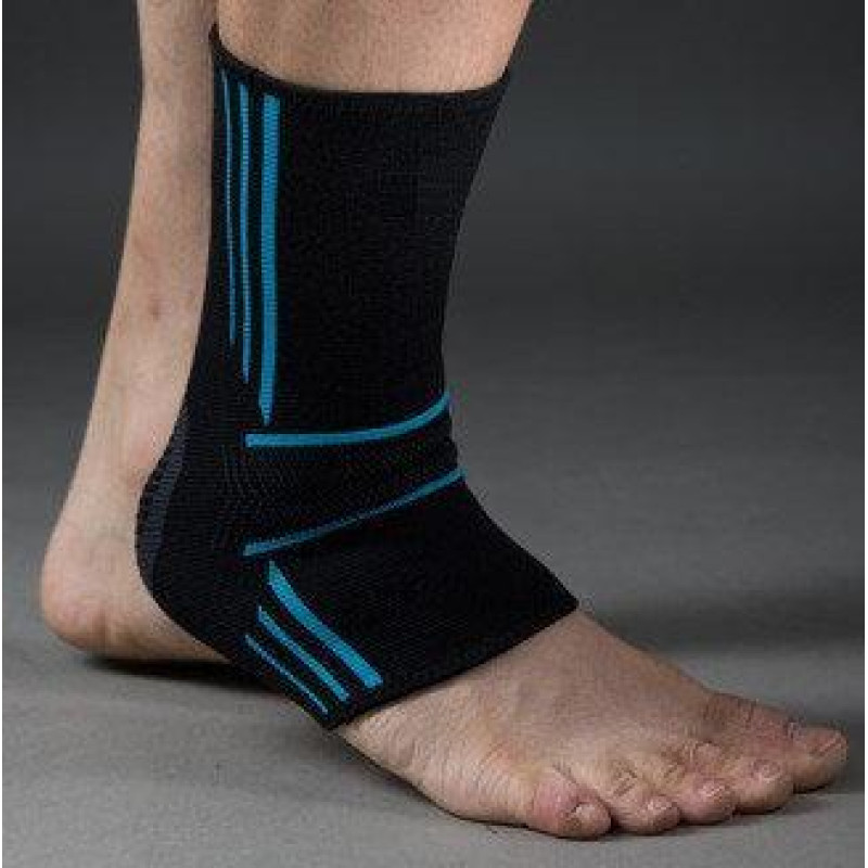 Бандажі на гомілкостоп Power System PS-6022 Ankle Support Evo Black/Blue (2шт.) M