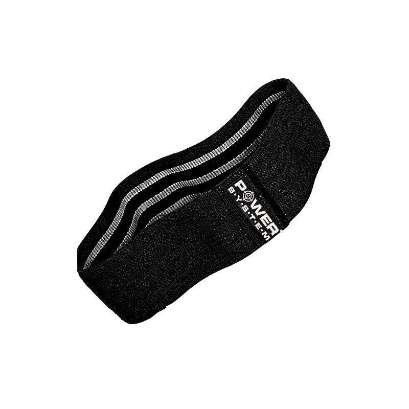 Тканева гумка для фітнесу та спорту Power System PS-4093 Booty Band LVL 3 Black/Grey (d_94 см. навантаження 6-12кг.)