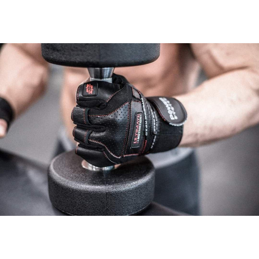 Рукавички для фітнесу Power System PS-2810 Ultimate Motivation Black/Red Line M