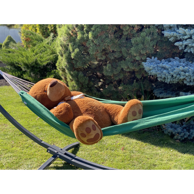 Монотонний гамак WISH салатовий двомісний XXL 200х150 WCG