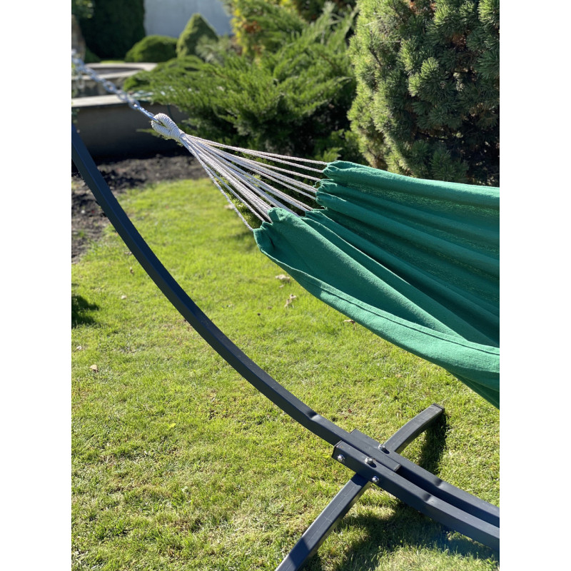 Монотонний гамак WISH салатовий двомісний XXL 200х150 WCG