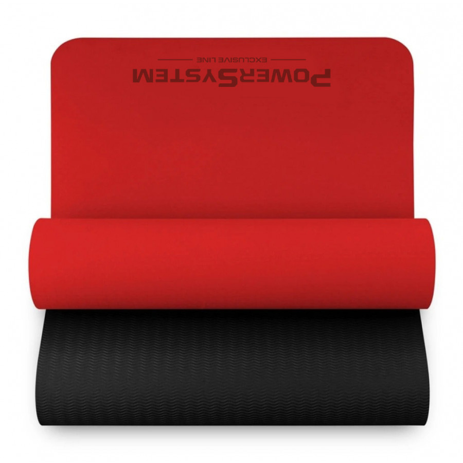 Килимок для йоги та фітнесу Power System PS-4060 TPE Yoga Mat Premium Red (183х61х0.6)