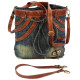 Джинсова сумка Fashion jeans bag темно-синя