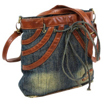 Джинсова сумка Fashion jeans bag темно-синя