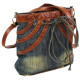 Джинсова сумка Fashion jeans bag темно-синя