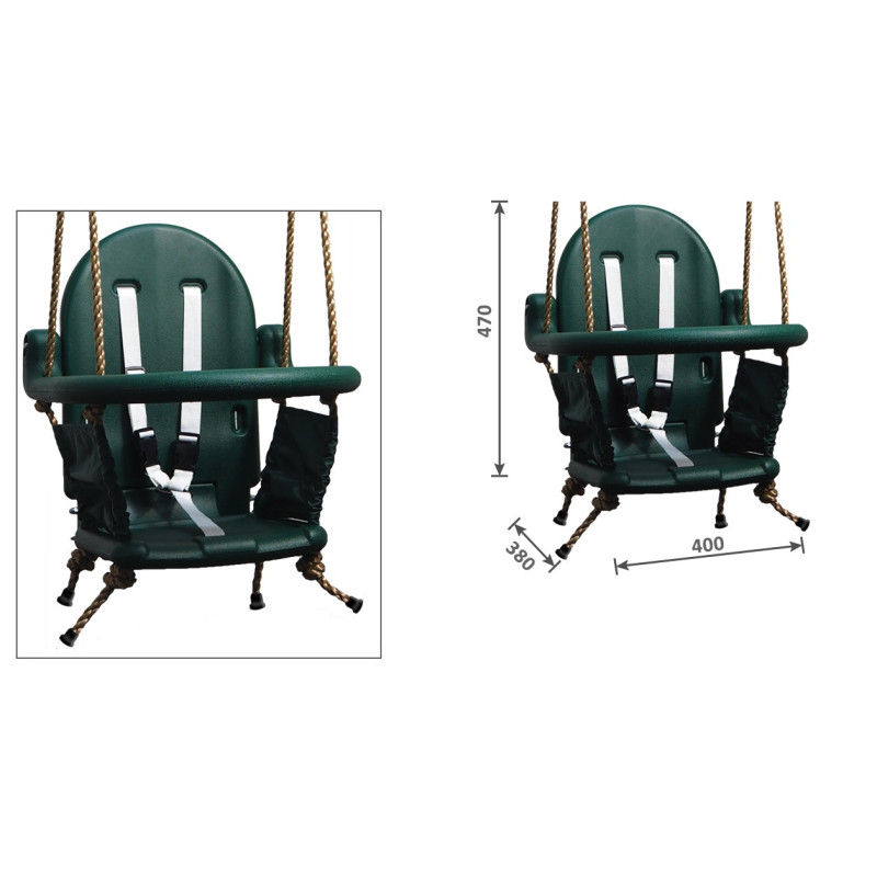 Гойдалка дитяча пластикова складна WCG FOLDI для дитячого майданчика