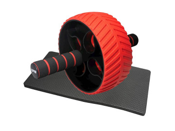 Колесо для преса Power System PS-4107 Full Grip AB Red + килимок Red/Black