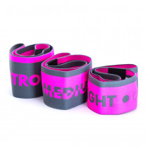 Набір тканевих гумок для фітнесу та спорту MadMax MFA-305 Hiploop set 3 pcs. Grey/Pink Набір тканевих гумок для фітнесу та спорту MadMax MFA-305 Hiploop set 3 pcs. Grey/Pink