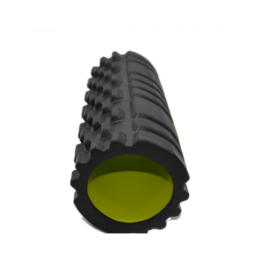 Масажний ролик (роллер) PowerPlay 4025 Massage Roller Чорно-зелений (33x15см.)