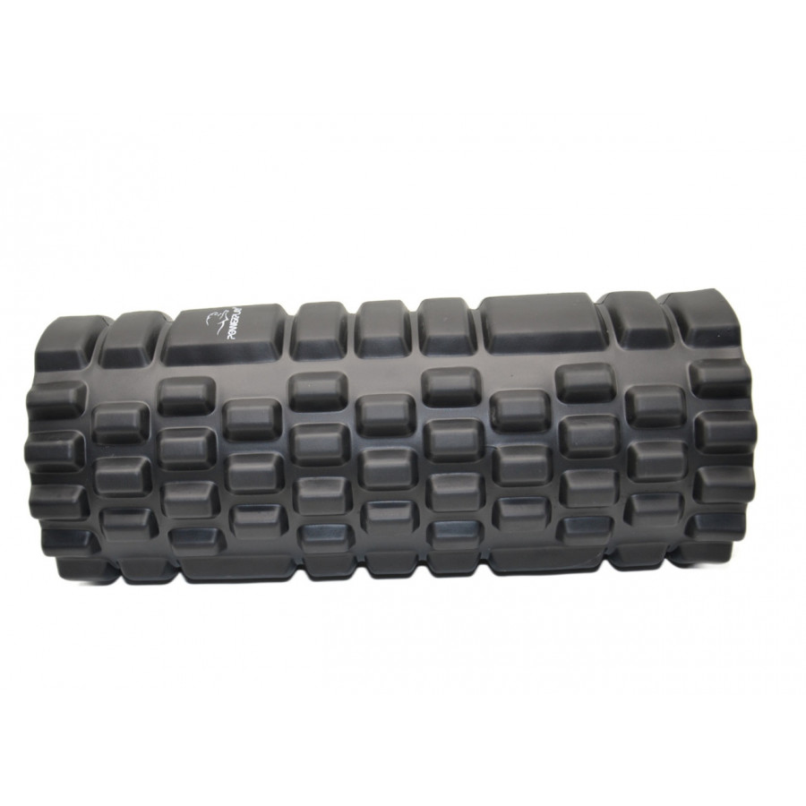 Масажний ролик (роллер) PowerPlay 4025 Massage Roller Чорно-зелений (33x15см.)