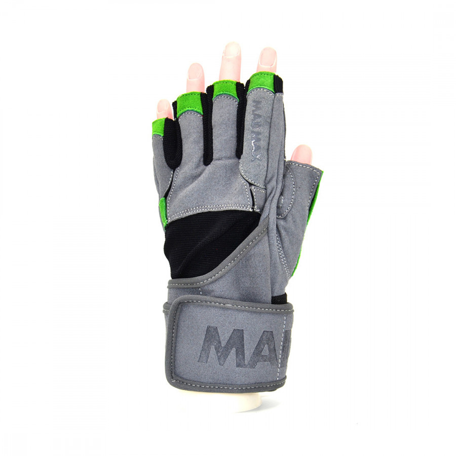Рукавички для фітнесу MadMax MFG-860 Wild Grey/Green XXL