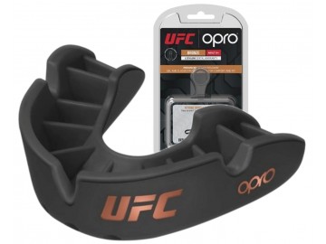 Капа боксерська OPRO Junior Bronze UFC Hologram Black (art.002264001)