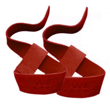 Лямки для тяги кожаные Power System PS-3320 Leather Straps Red
