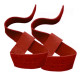 Лямки для тяги шкіряні Power System PS-3320 Leather Straps Red