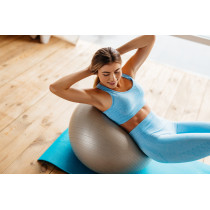 М'яч для фітнесу (фітбол) PowerPlay 4001 Ø75 cm Gymball Сріблястий + помпа М'яч для фітнесу (фітбол) PowerPlay 4001 Ø75 cm Gymball Сріблястий + помпа