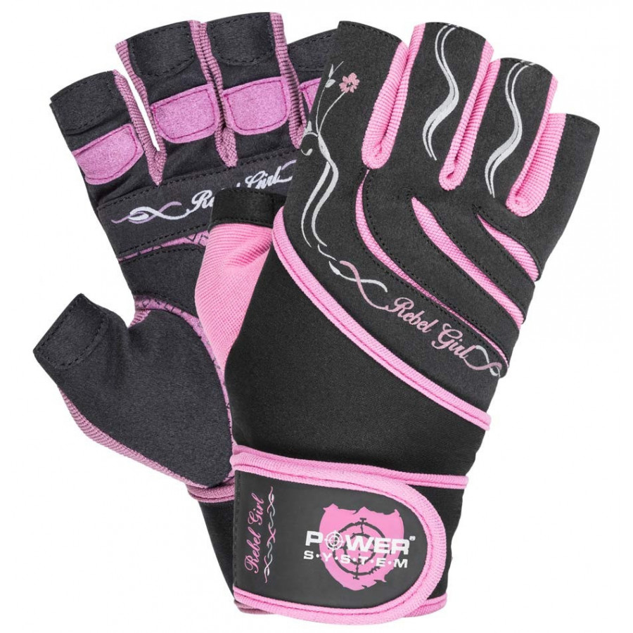 Рукавички для фітнесу Power System PS-2720 Rebel Girl жіночі Pink S