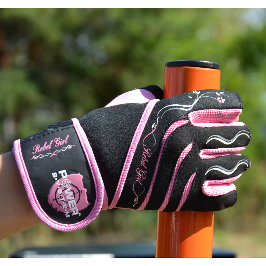 Рукавички для фітнесу Power System PS-2720 Rebel Girl жіночі Pink S