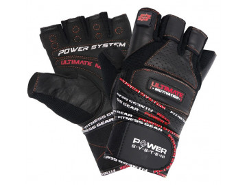 Рукавички для фітнесу Power System PS-2810 Ultimate Motivation Black/Red Line M