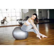 М'яч для фітнесу (фітбол) PowerPlay 4001 Ø75 cm Gymball Сріблястий + помпа М'яч для фітнесу (фітбол) PowerPlay 4001 Ø75 cm Gymball Сріблястий + помпа