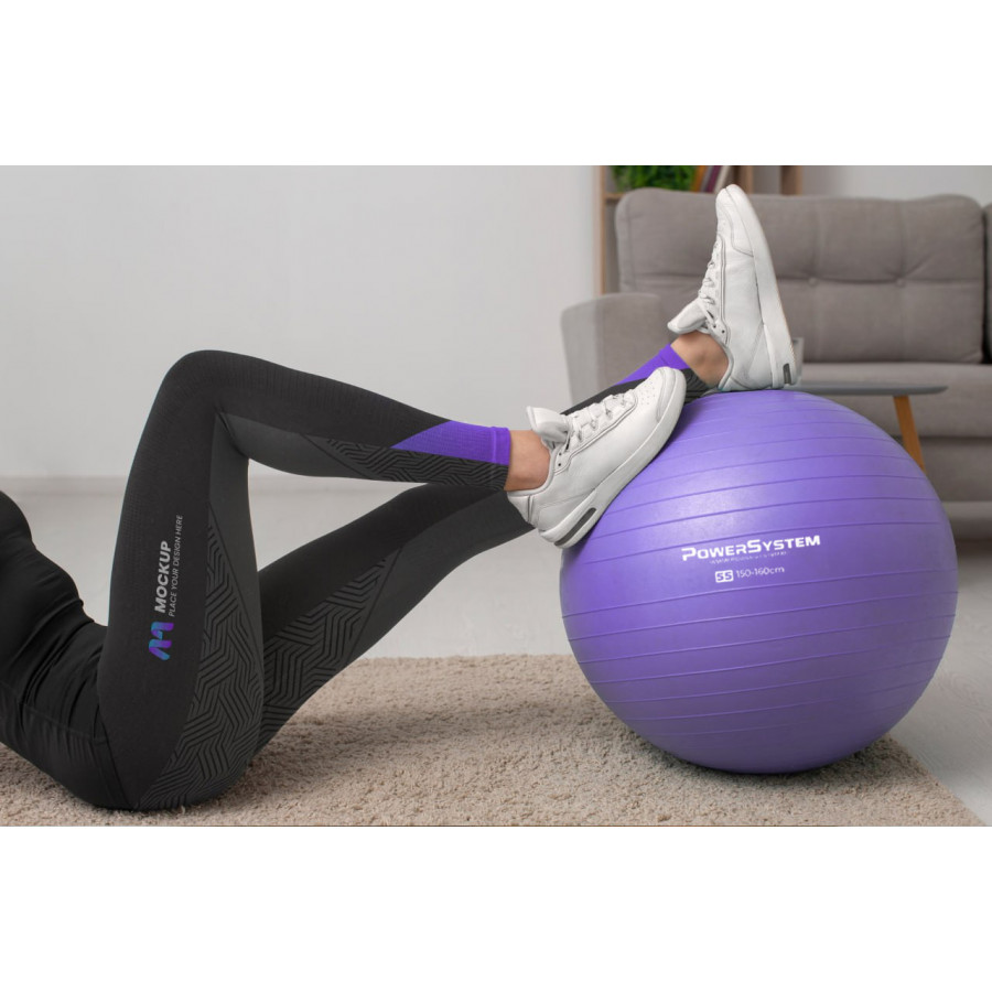 М'яч для фітнесу (фітбол) Power System PS-4018 Ø85 cm PRO Gymball Purple