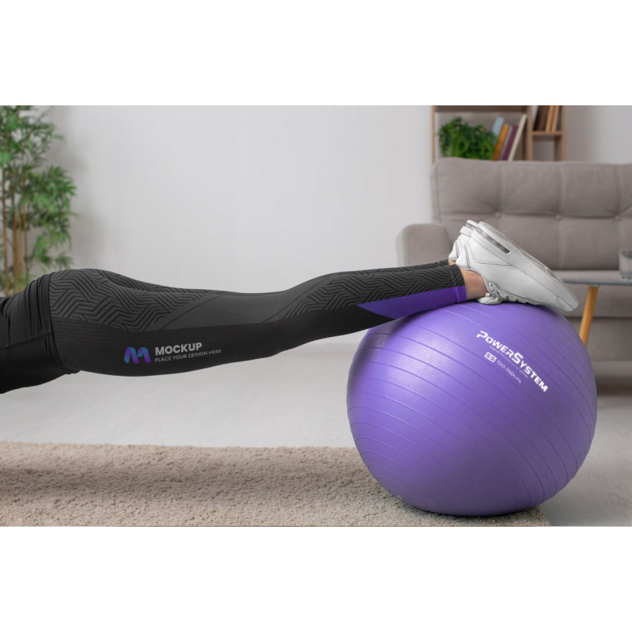 М'яч для фітнесу (фітбол) Power System PS-4018 Ø85 cm PRO Gymball Purple