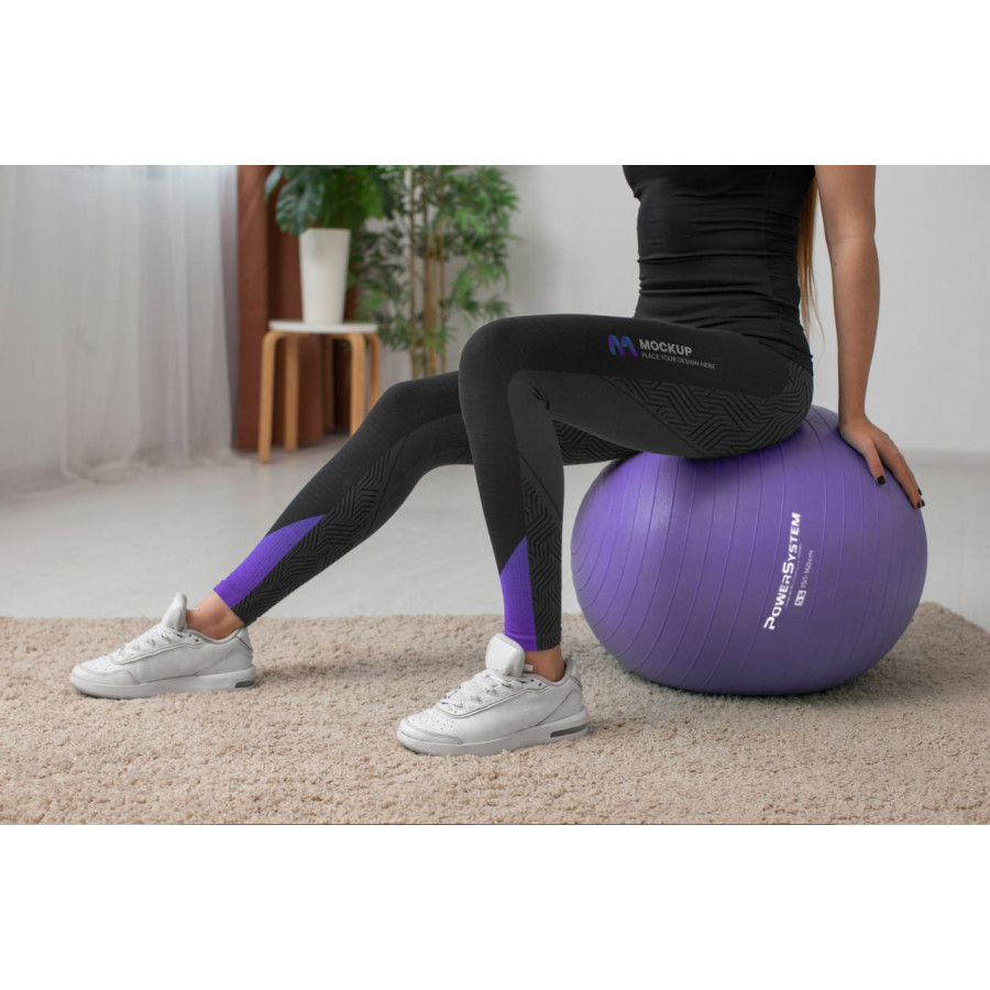 М'яч для фітнесу (фітбол) Power System PS-4018 Ø85 cm PRO Gymball Purple