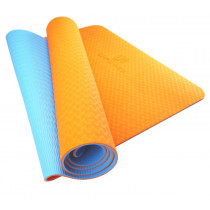 Коврик для йоги и фитнеса U-POWEX TPE йога-мат Orange/Blue (183х61х0.6) Коврик для йоги и фитнеса U-POWEX TPE йога-мат Orange/Blue (183х61х0.6)