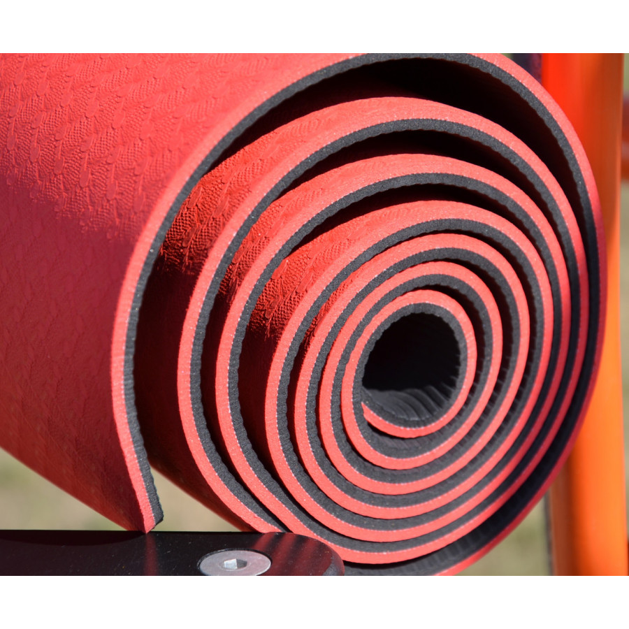 Килимок для йоги та фітнесу Power System PS-4060 TPE Yoga Mat Premium Red (183х61х0.6)