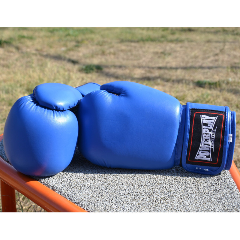 Боксерські рукавиці PowerPlay 3004 Classic Сині 10 унцій