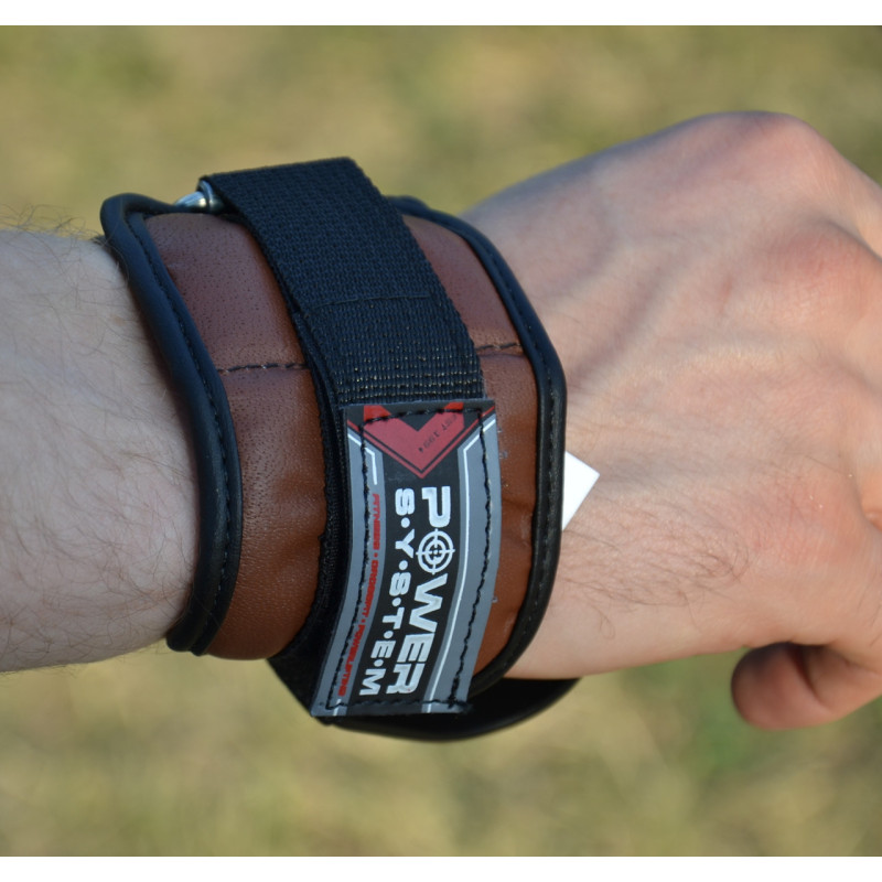 Гаки для тяги на зап'ястя Power System PS-3300 Hooks Brown L