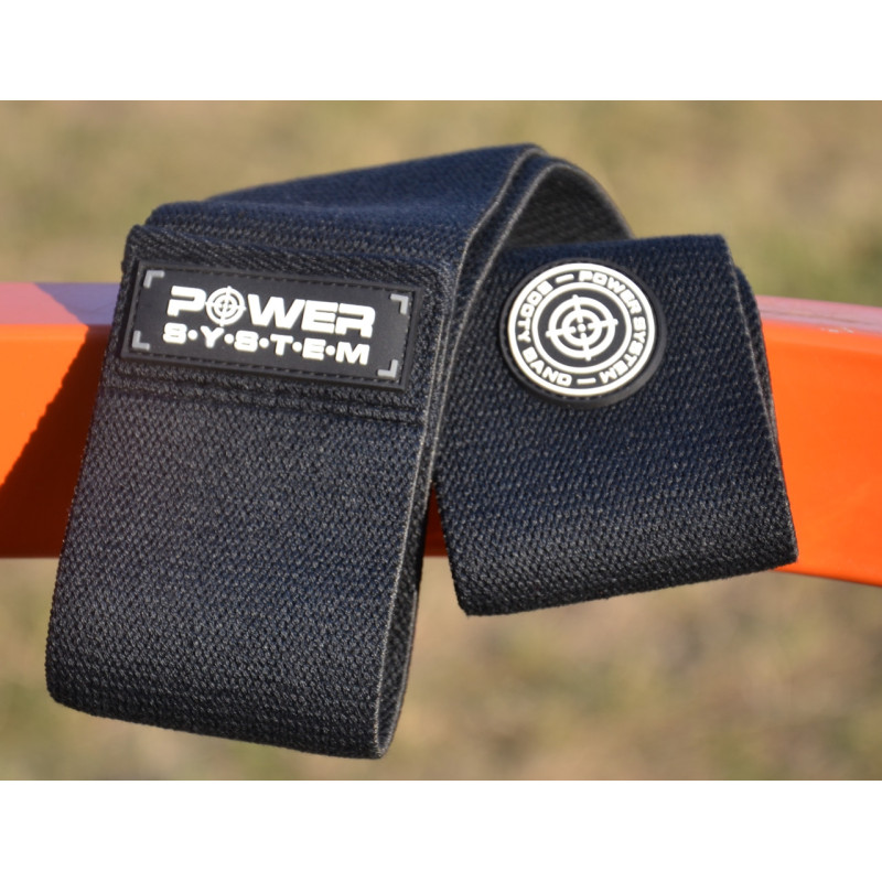 Тканева гумка для фітнесу та спорту Power System PS-4093 Booty Band LVL 3 Black/Grey (d_94 см. навантаження 6-12кг.)