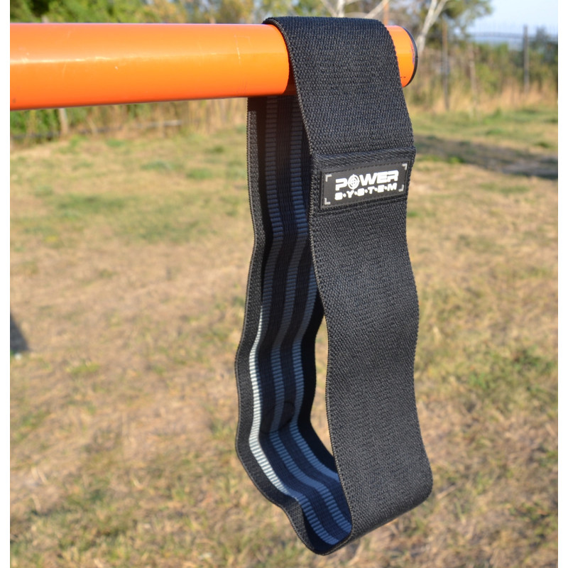 Тканева гумка для фітнесу та спорту Power System PS-4093 Booty Band LVL 3 Black/Grey (d_94 см. навантаження 6-12кг.)