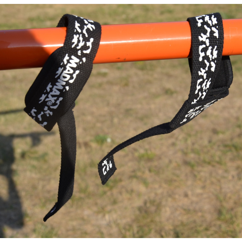 Лямки для тяги MadMax Camo Power Wrist Straps Camo/White