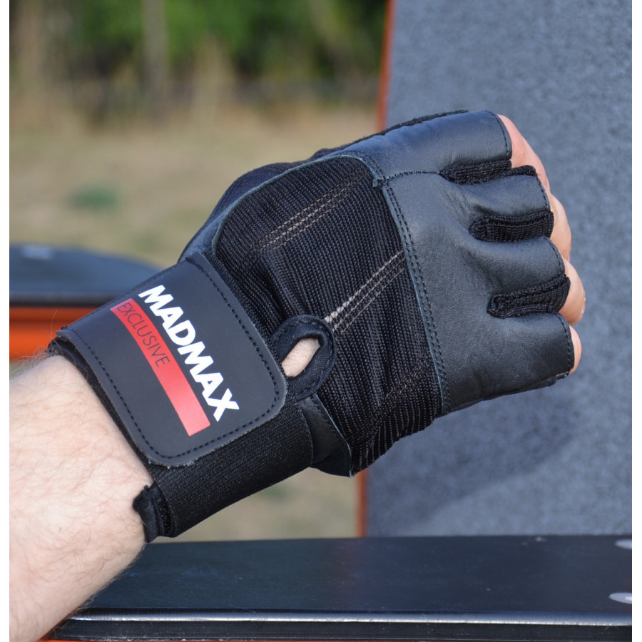 Рукавички для фітнесу MadMax MFG-269 Professional Exclusive Black L